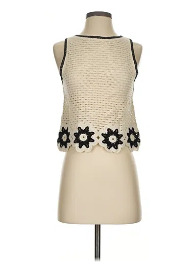 Pre-owned Mng Sweater Vest In Ivory