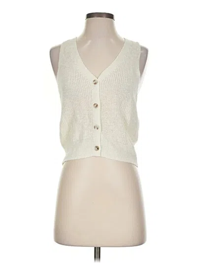 Pre-owned Mng Sweater Vest In Ivory