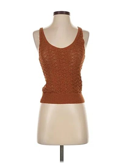 Pre-owned Mng Sweater Vest In Orange