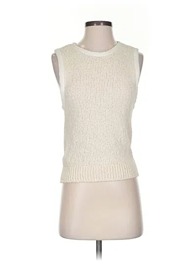 Pre-owned Mng Sweater Vest In White