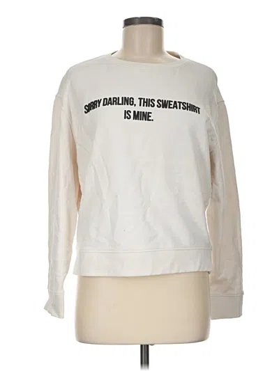 Pre-owned Mng Sweatshirt In White