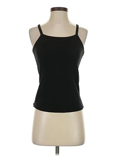 Pre-owned Mng Tank Top Black Halter Neckline Tops