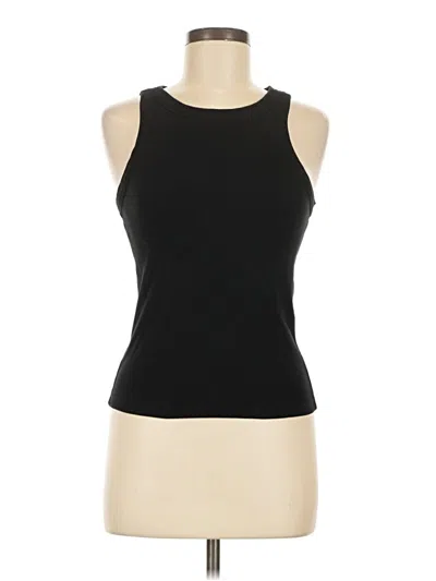 Pre-owned Mng Tank Top Black Halter Neckline Tops
