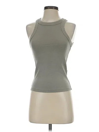 Pre-owned Mng Tank Top Gray Halter Neckline Tops