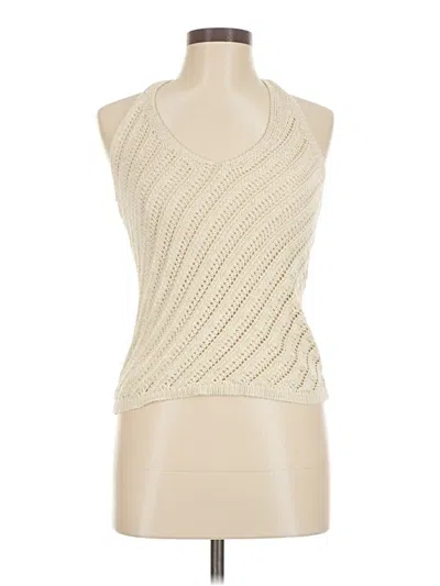 Pre-owned Mng Tank Top Ivory Halter Neckline Tops