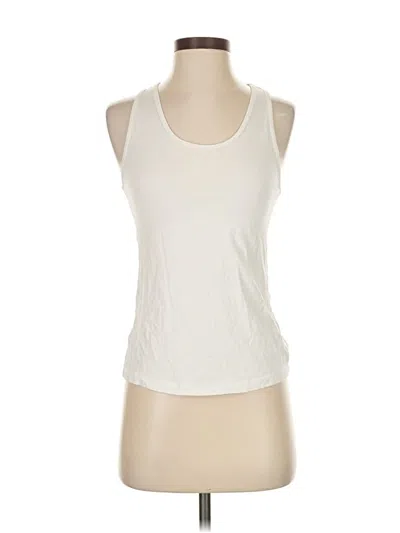 Pre-owned Mng Tank Top Ivory Halter Neckline Tops In White