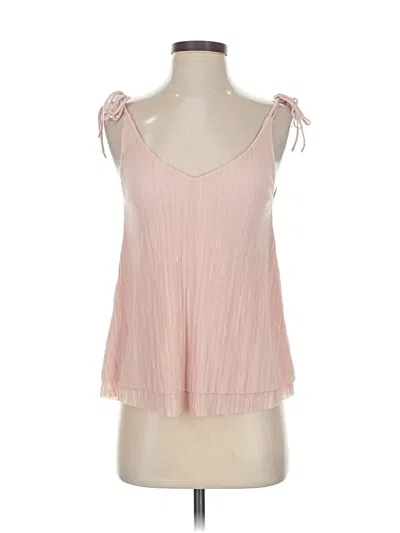 Pre-owned Mng Tank Top Pink Halter Neckline Tops