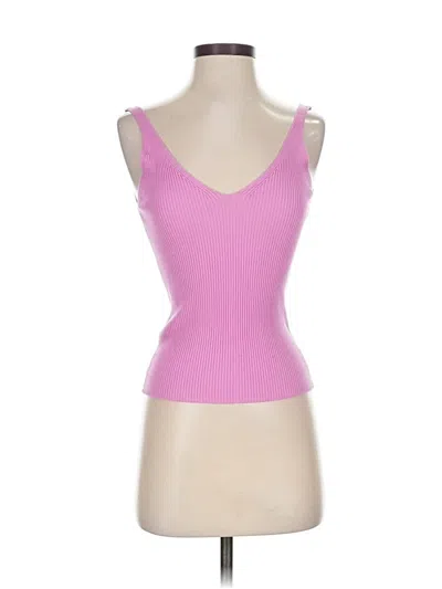 Pre-owned Mng Tank Top Pink Sweetheart Neckline Tops