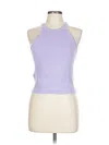 Mng Tank Top Purple Halter Neckline Tops In Purple