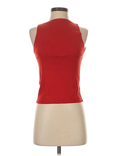 Pre-owned Mng Tank Top Red Halter Neckline Tops