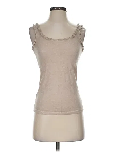 Pre-owned Mng Tank Top Tan Strapless Neckline Tops