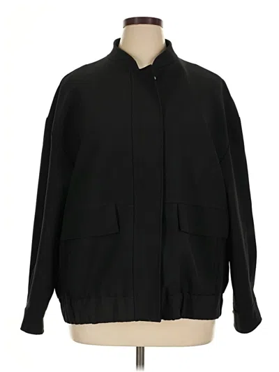 Pre-owned Mng Track Jacket In Black