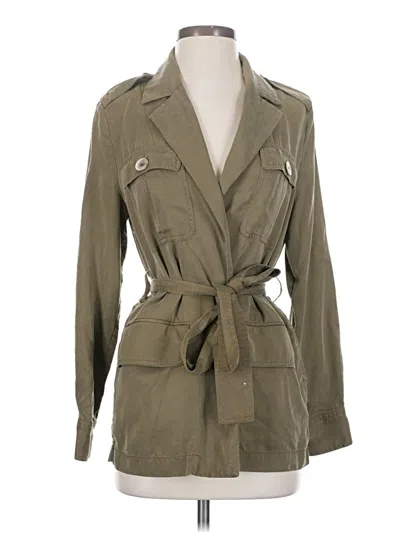 Pre-owned Mng Trenchcoat In Green