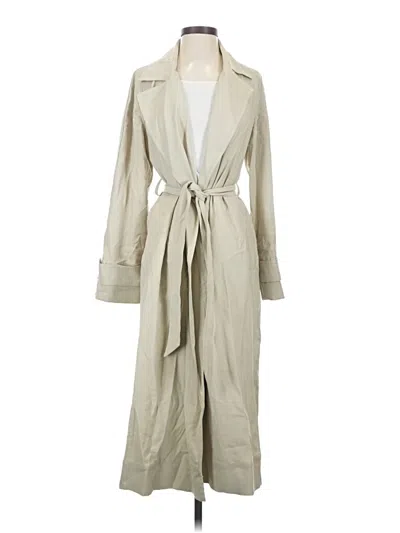 Pre-owned Mng Trenchcoat In Ivory