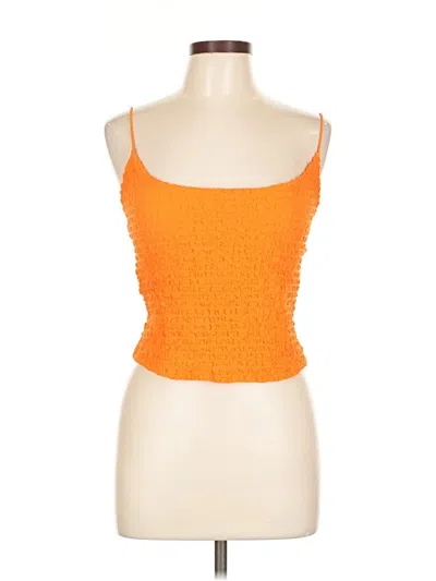 Mng Tube Top Orange Strapless Neckline Tops