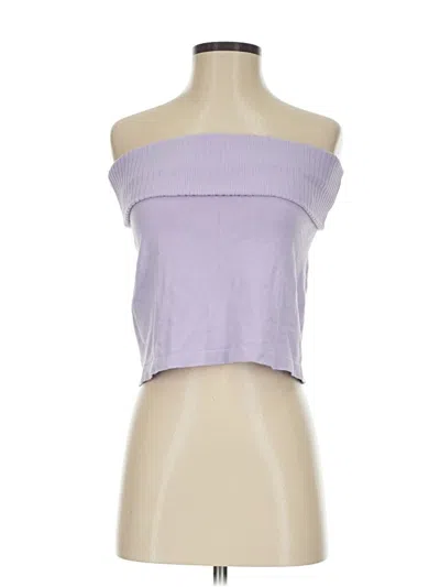 Pre-owned Mng Tube Top Purple Tops