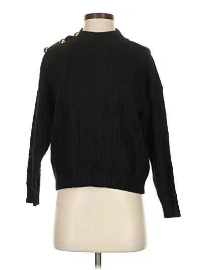 Pre-owned Mng Turtleneck Sweater In Black