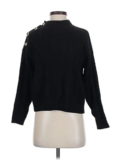 Pre-owned Mng Turtleneck Sweater In Black