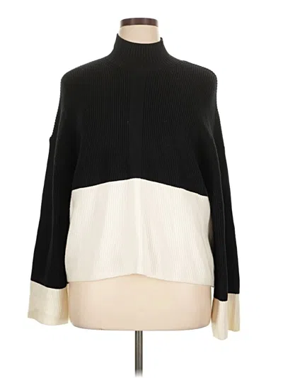 Pre-owned Mng Turtleneck Sweater In Black