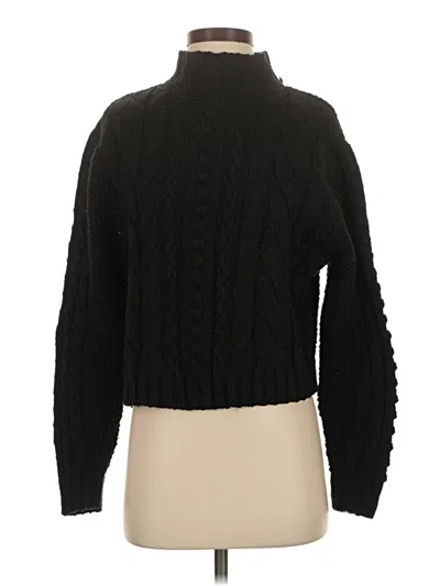 Pre-owned Mng Turtleneck Sweater In Black