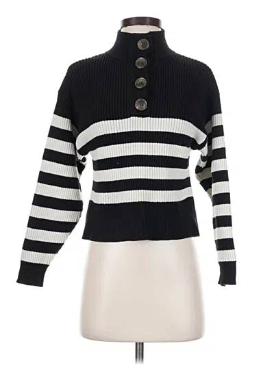 Pre-owned Mng Turtleneck Sweater In Black