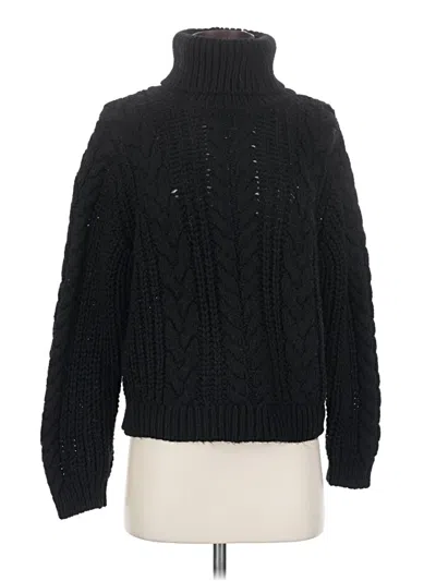 Pre-owned Mng Turtleneck Sweater In Black