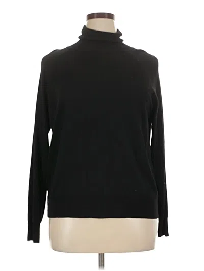 Pre-owned Mng Turtleneck Sweater In Black