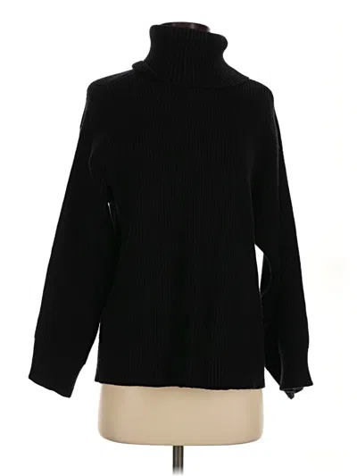 Pre-owned Mng Turtleneck Sweater In Black
