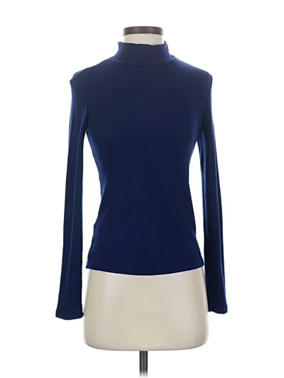 Pre-owned Mng Turtleneck Sweater In Blue