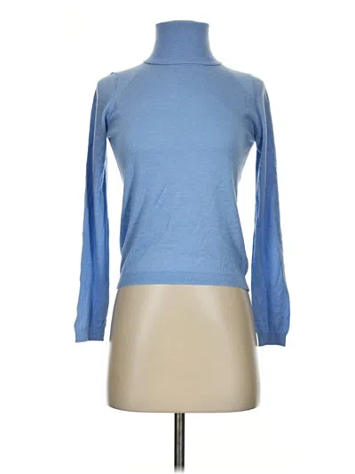 Pre-owned Mng Turtleneck Sweater In Blue