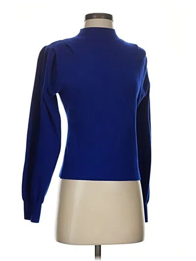 Pre-owned Mng Turtleneck Sweater In Blue