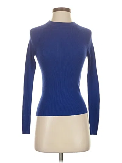 Pre-owned Mng Turtleneck Sweater In Blue