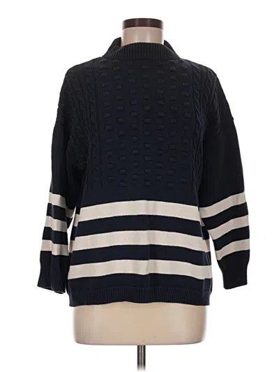 Pre-owned Mng Turtleneck Sweater In Blue