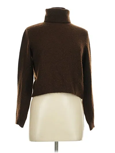 Pre-owned Mng Turtleneck Sweater In Brown
