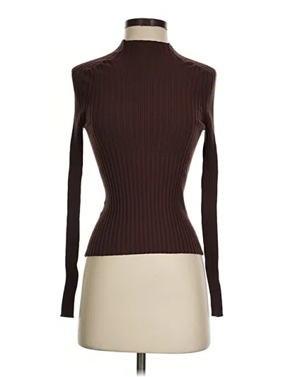 Pre-owned Mng Turtleneck Sweater In Brown