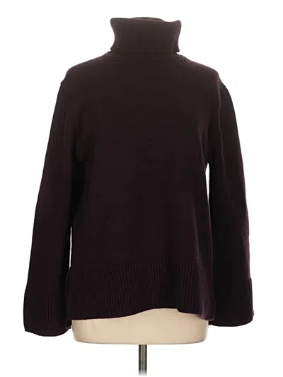 Pre-owned Mng Turtleneck Sweater In Burgundy