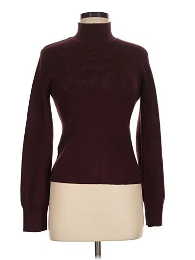 Pre-owned Mng Turtleneck Sweater In Burgundy
