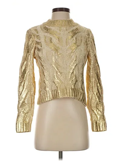 Mng Turtleneck Sweater In Gold