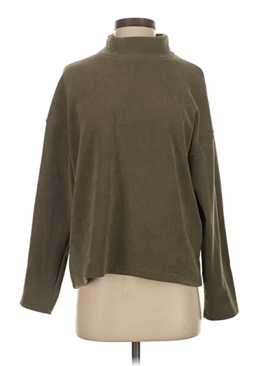 Pre-owned Mng Turtleneck Sweater In Green