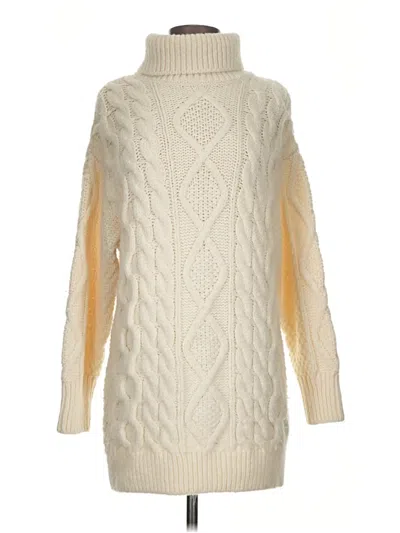 Pre-owned Mng Turtleneck Sweater In Ivory