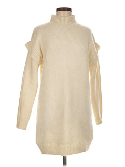Pre-owned Mng Turtleneck Sweater In Ivory