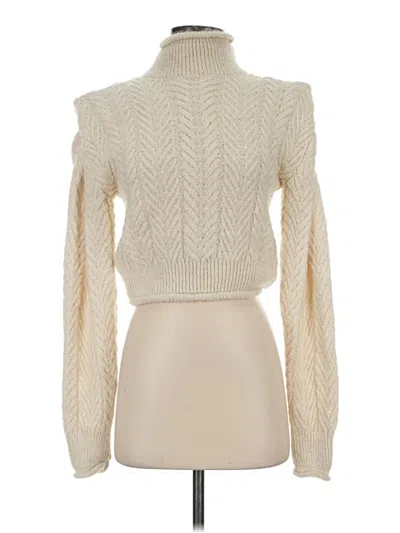 Pre-owned Mng Turtleneck Sweater In Ivory