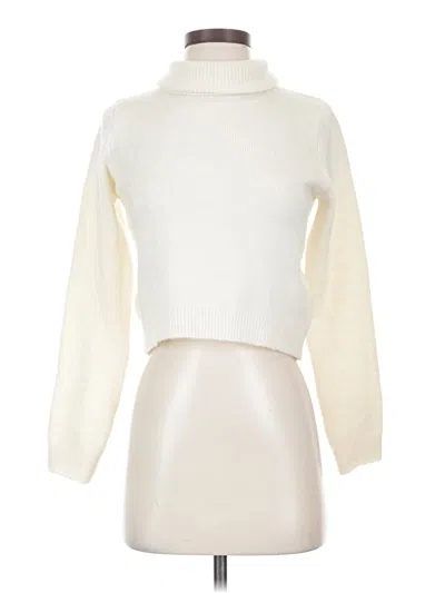 Pre-owned Mng Turtleneck Sweater In Ivory