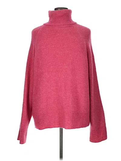 Mng Turtleneck Sweater In Pink
