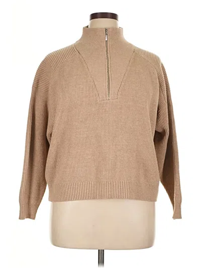 Pre-owned Mng Turtleneck Sweater In Tan