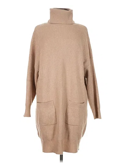 Pre-owned Mng Turtleneck Sweater In Tan