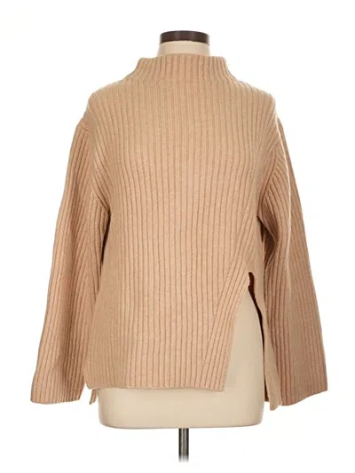 Pre-owned Mng Turtleneck Sweater In Tan
