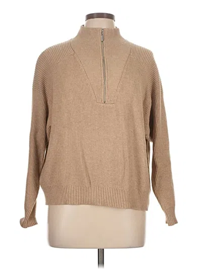 Pre-owned Mng Turtleneck Sweater In Tan