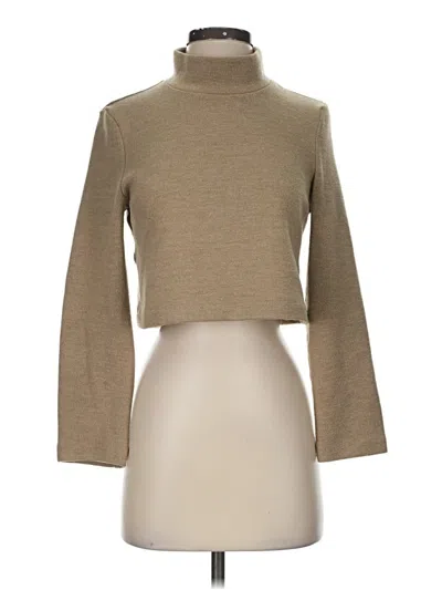 Pre-owned Mng Turtleneck Sweater In Tan