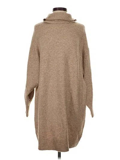 Pre-owned Mng Turtleneck Sweater In Tan